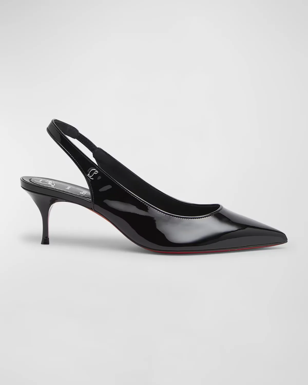 55mm Kate Sporty Patent Slingback Pumps by Christian Louboutin