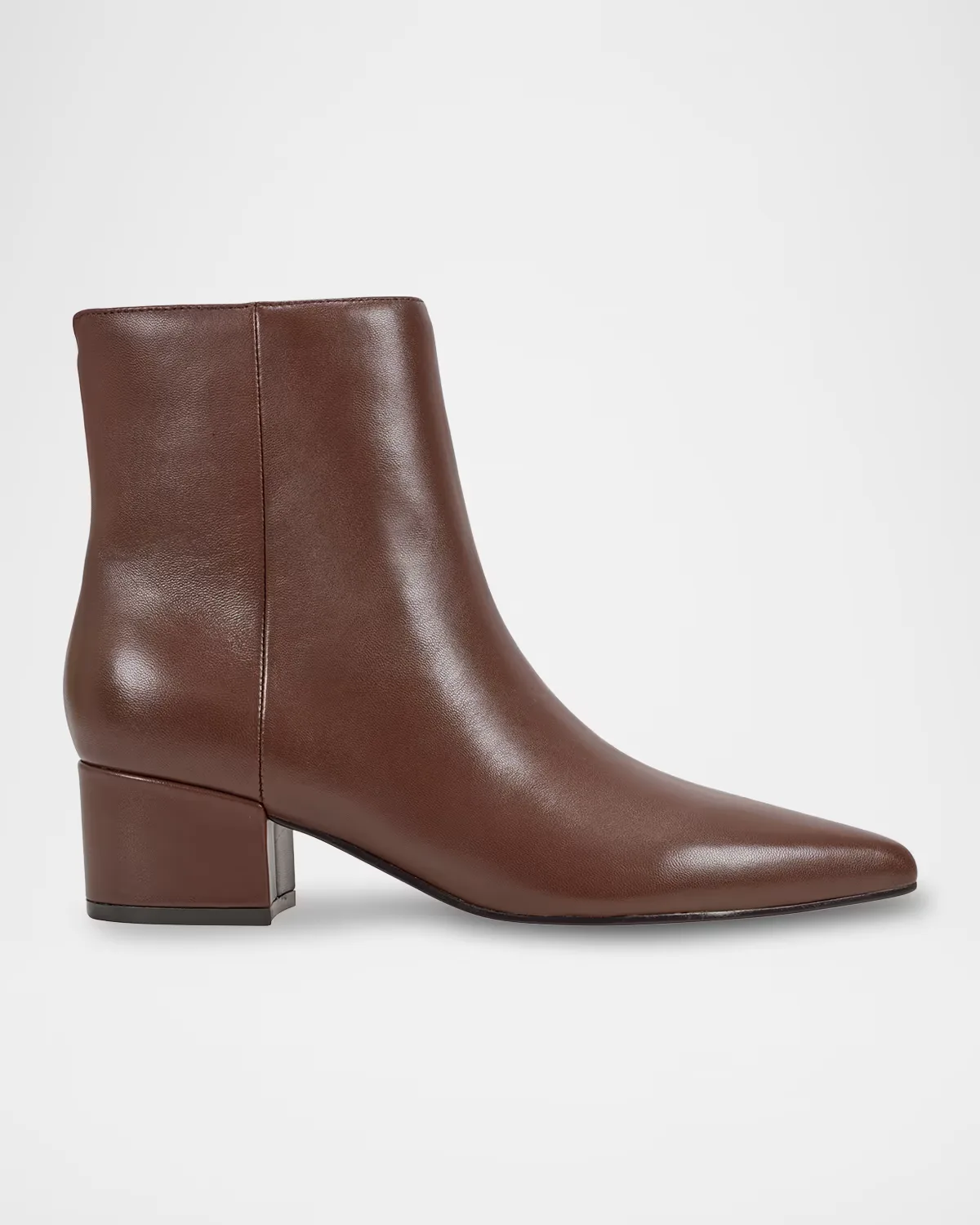 Leonna Leather Block-Heel Ankle Booties by Marc Fisher LTD