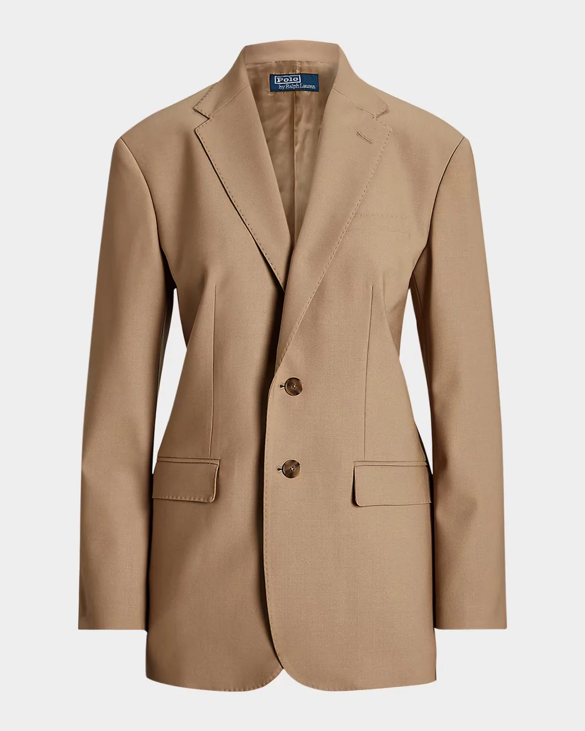 Single-Breasted Stretch Wool Blazer by Polo Ralph Lauren