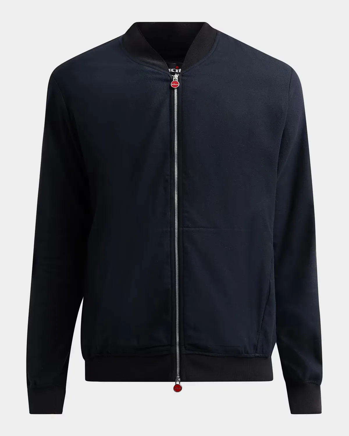 Cotton Jersey Zip-Front Jacket by Kiton