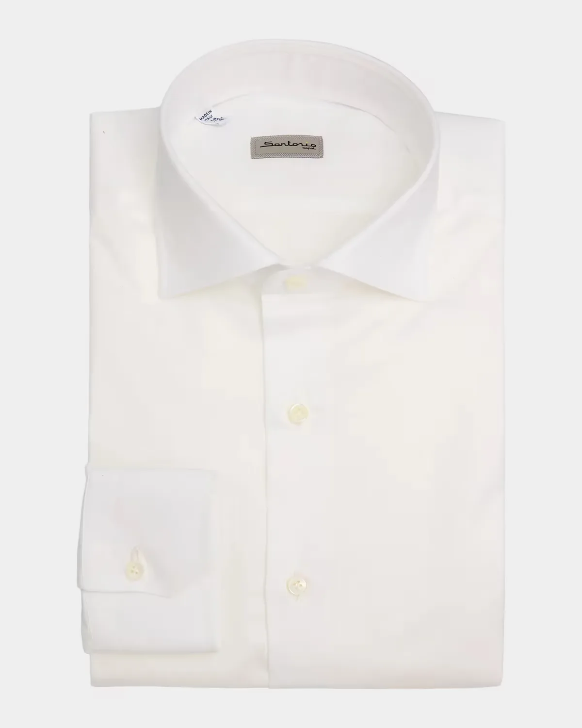 Solid Cotton Dress Shirt by Sartorio