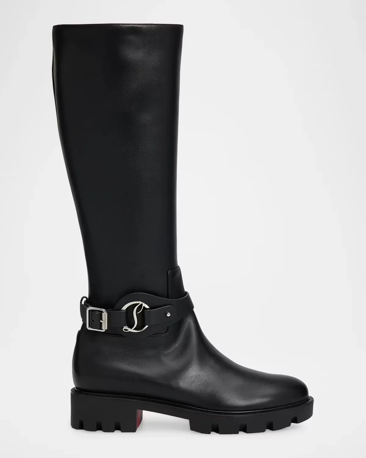 Dianouchette Leather Knee-High Boots by Christian Louboutin
