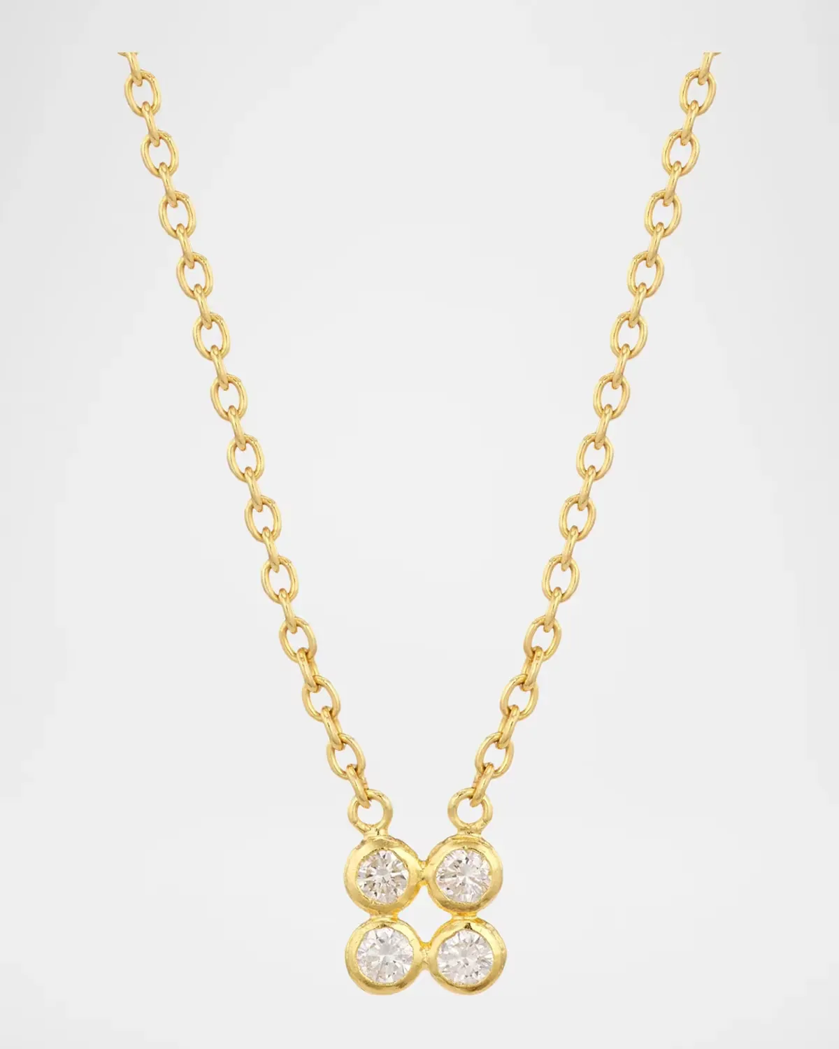 Pointelle 22-24K Yellow Gold & Diamond Pendant Necklace by Gurhan