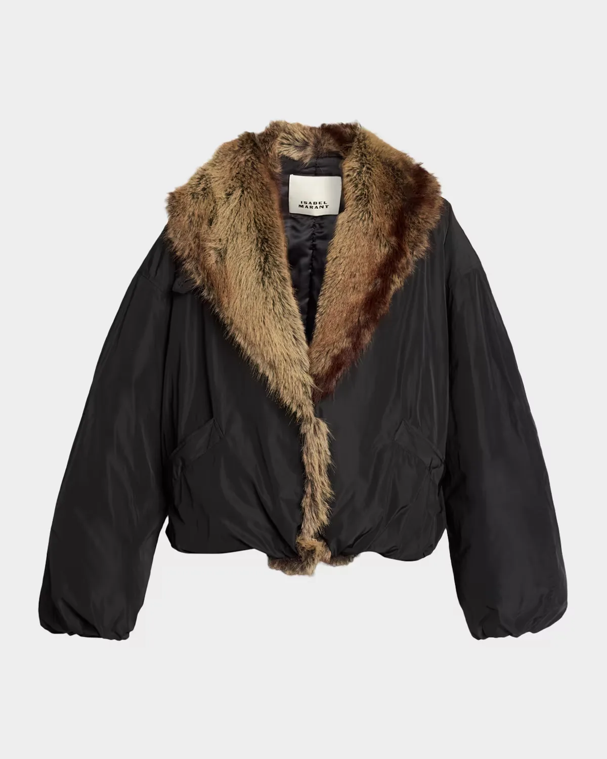 Charone Short Parka with Faux Fur Lining by Isabel Marant