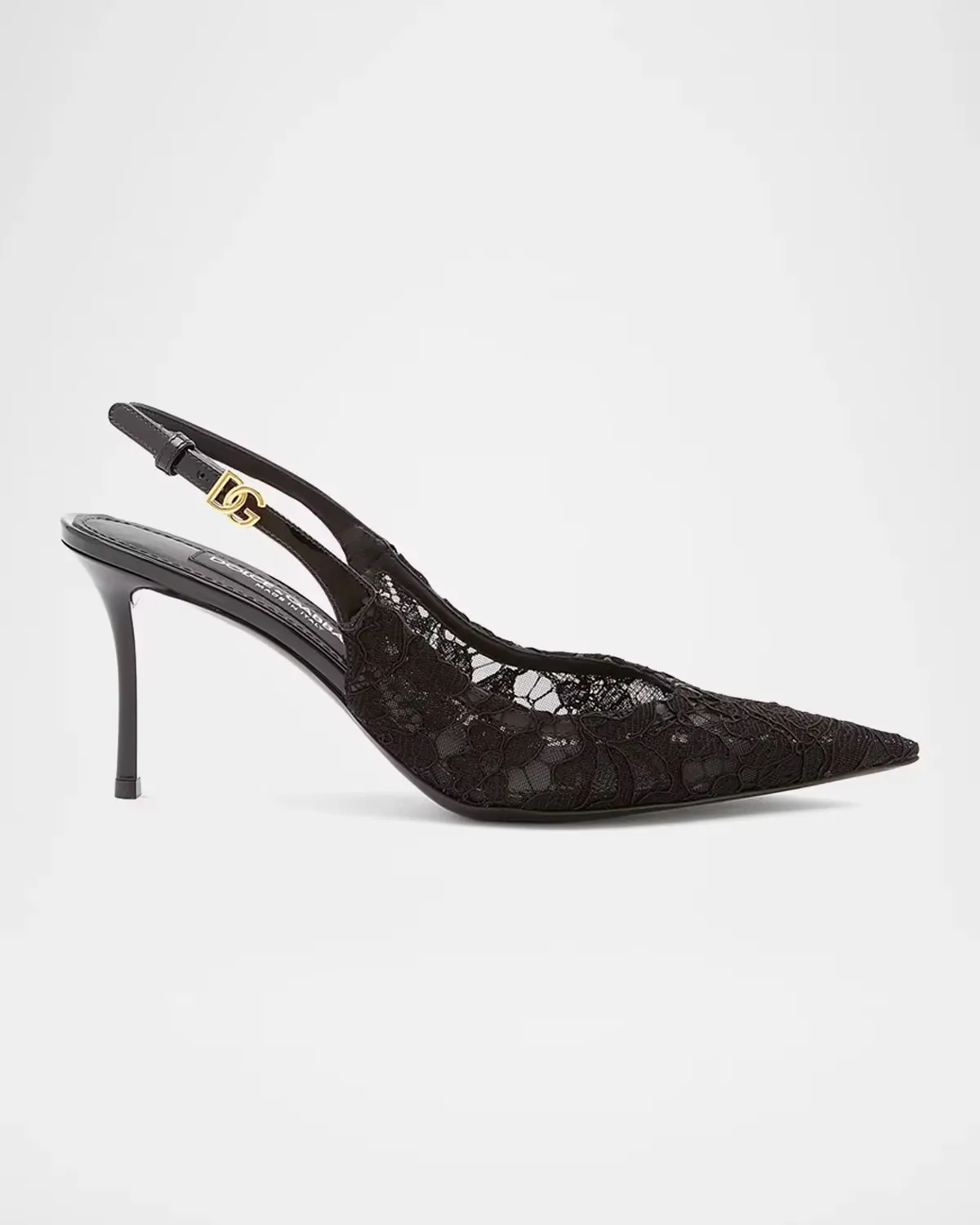 75mm Lace Slingback Pumps by Dolce & Gabbana
