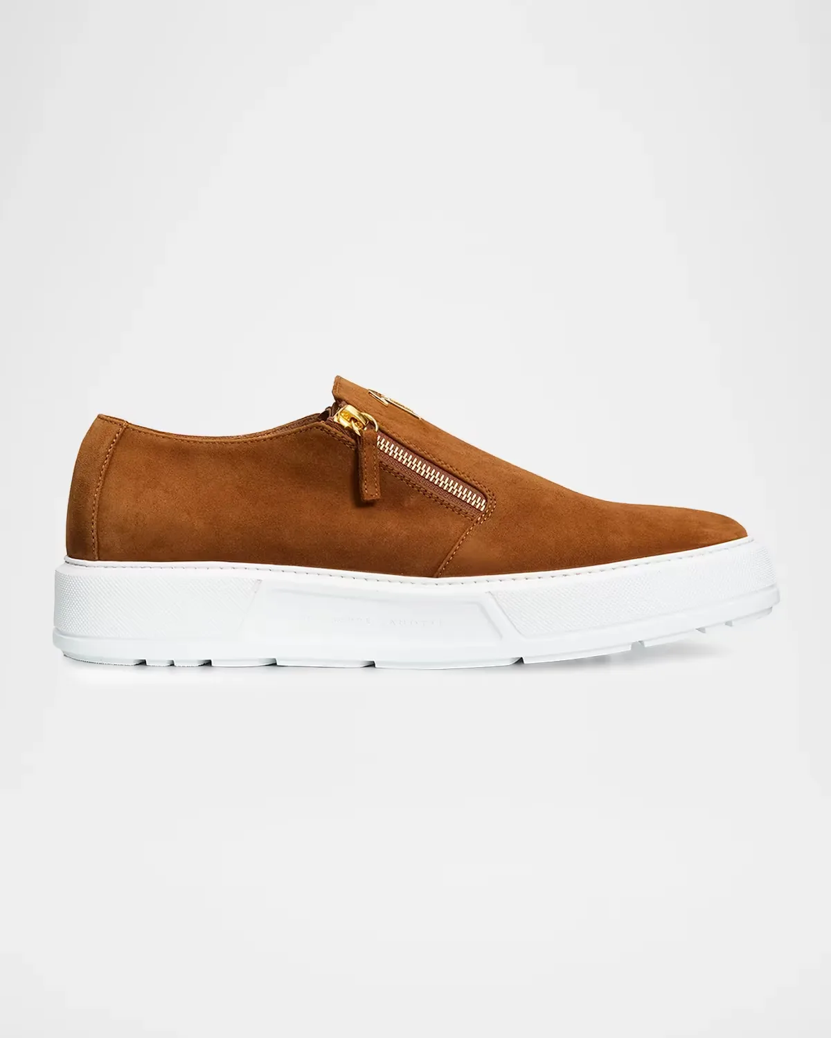 Skanda Suede Zip-Up Sneakers