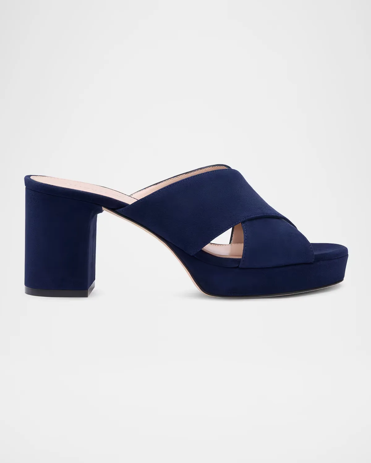 80mm Dayna Suede Platform Sandals by Stuart Weitzman