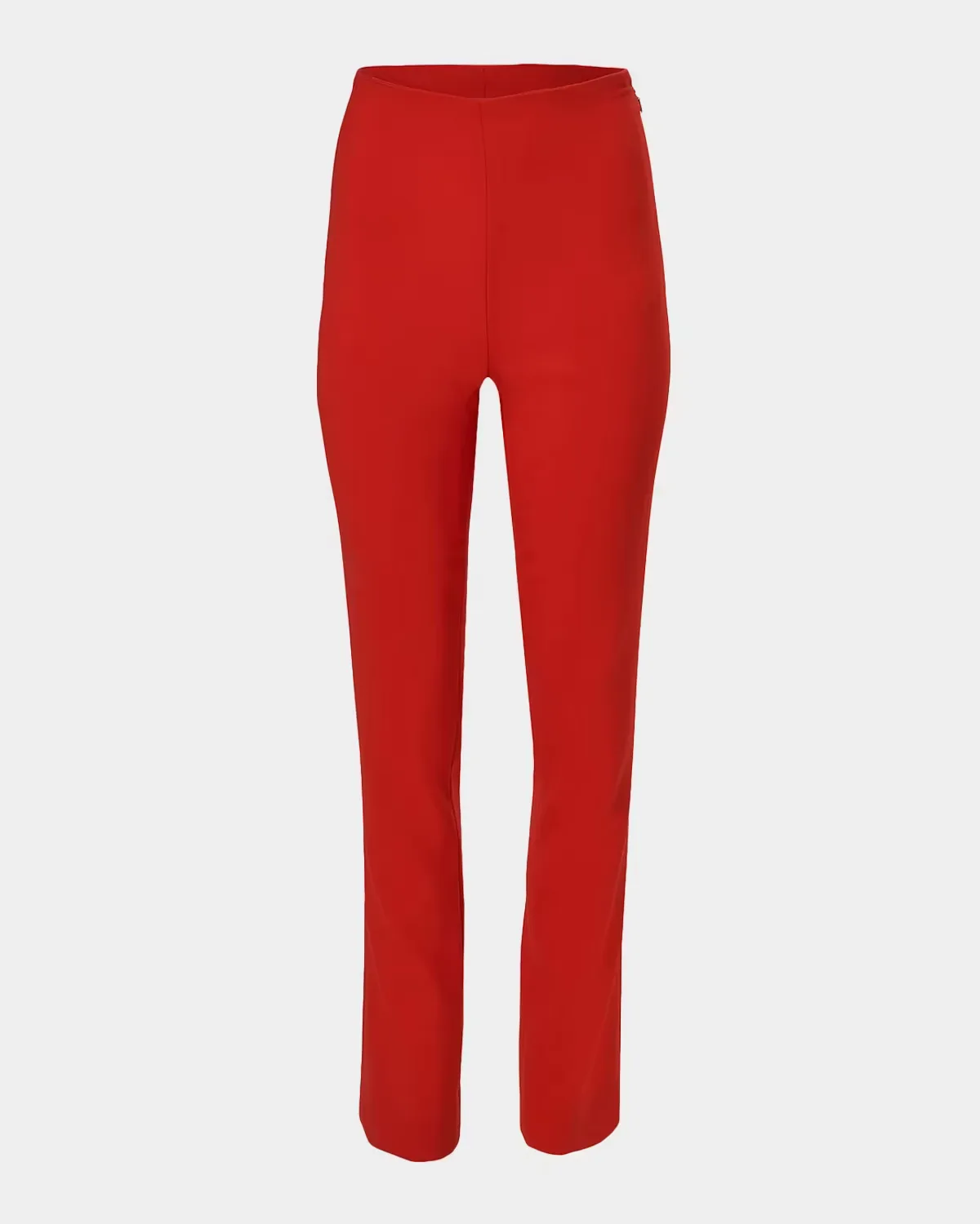 Wool Slim-Leg Ankle Cigarette Pants by Carolina Herrera