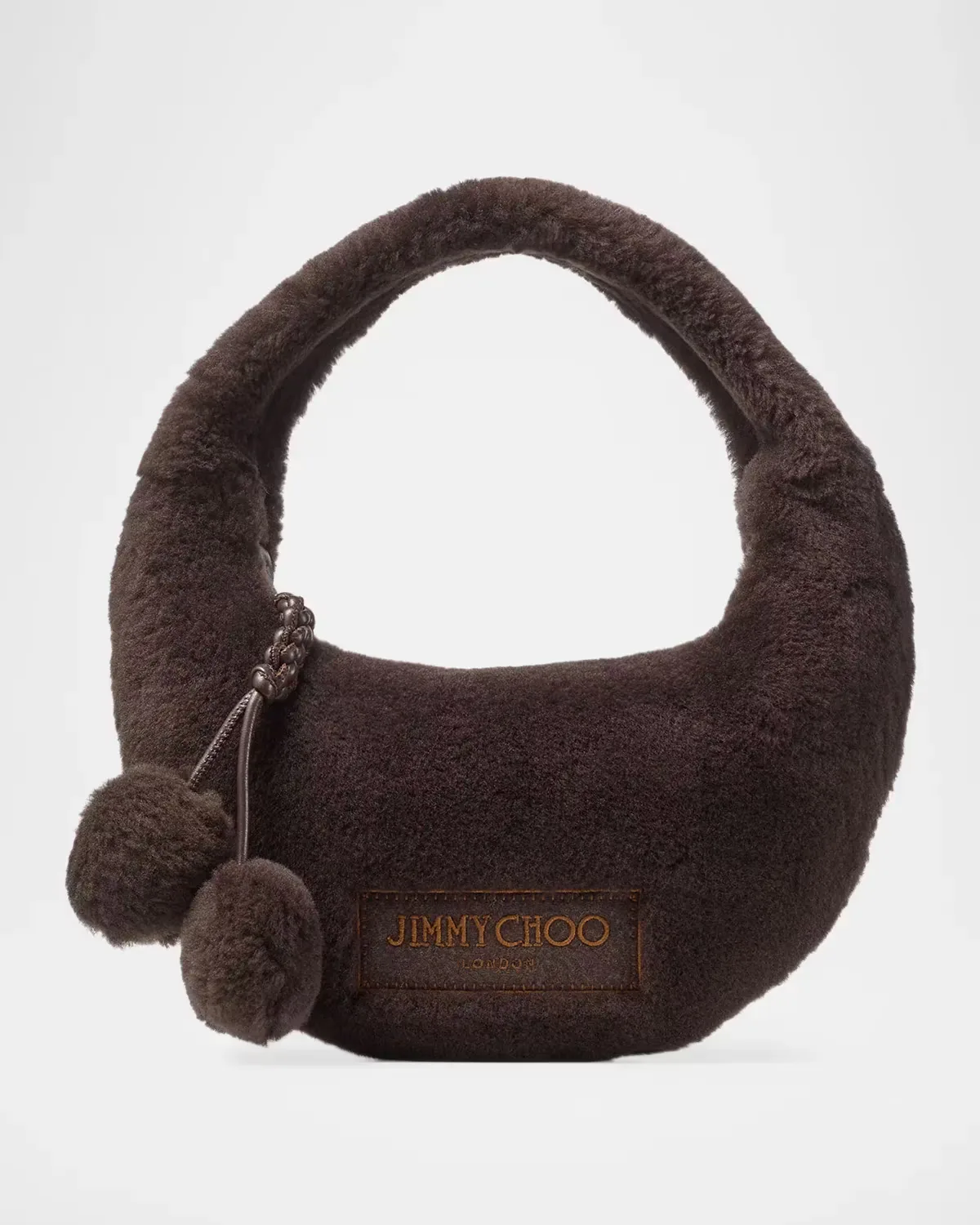 Winter Mini Shearling Hobo Bag by Jimmy Choo