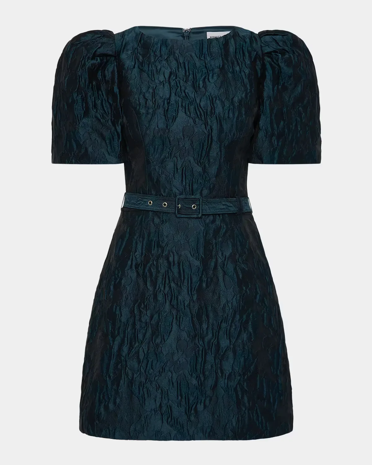 Cascades Floral Jacquard Mini Dress by Rebecca Vallance