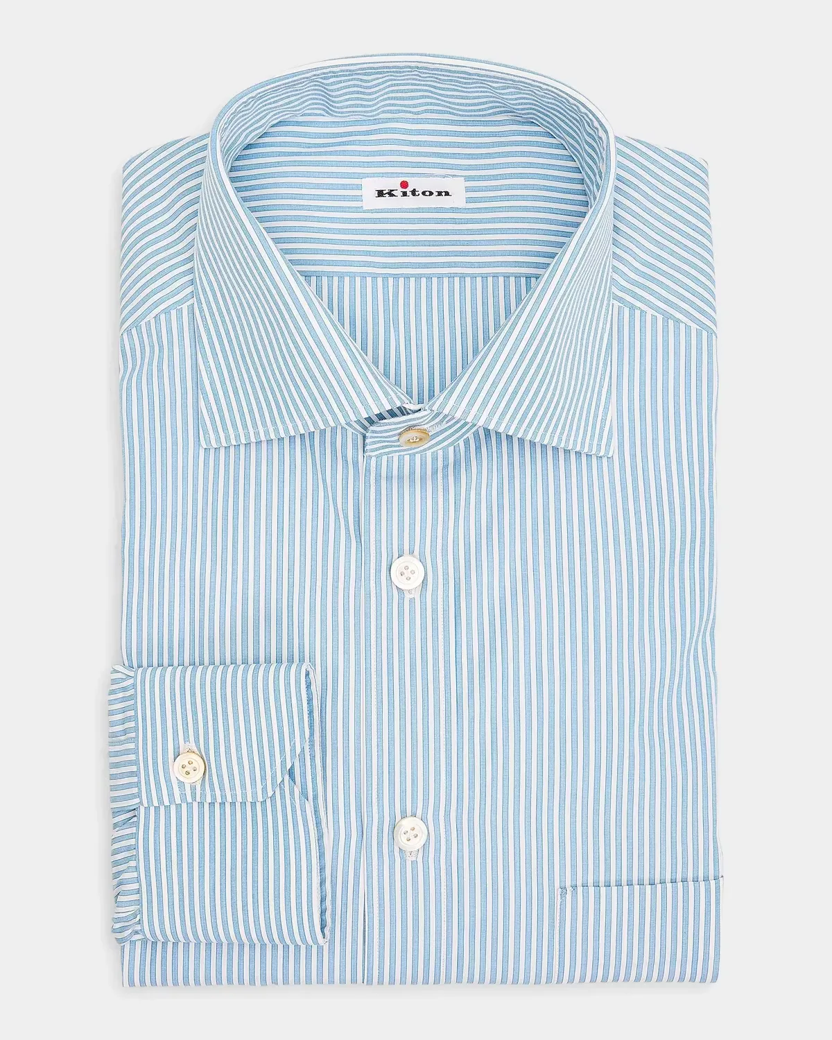 Striped Cotton Shirt by Kiton