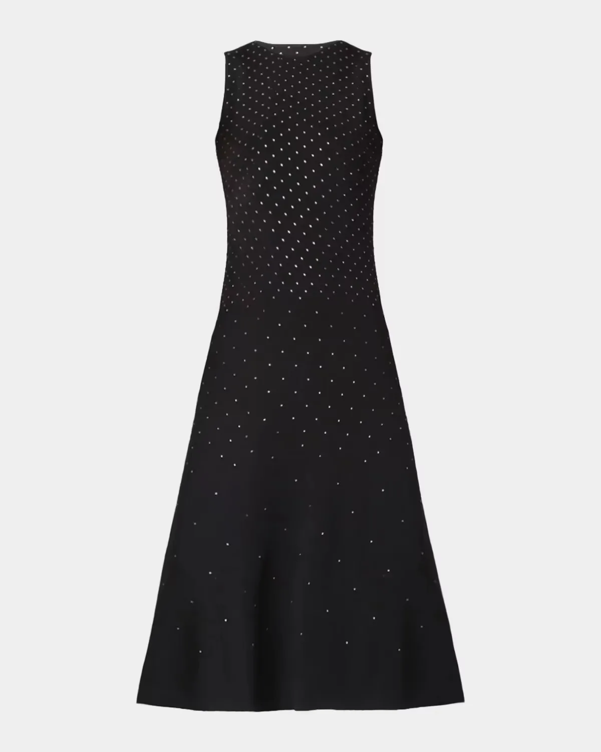 A-Line Rhinestone Knit Midi Dress by Shoshanna