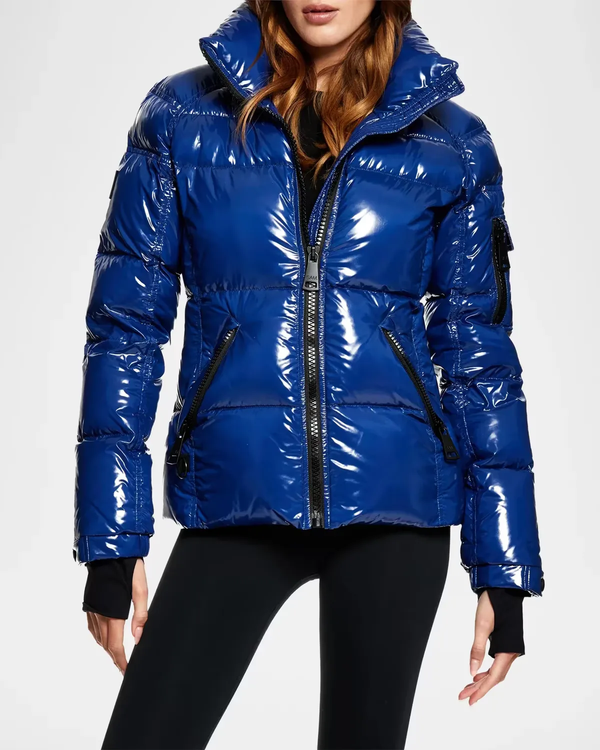 Freestyle Shiny Nylon Shaped Puffer Jacket