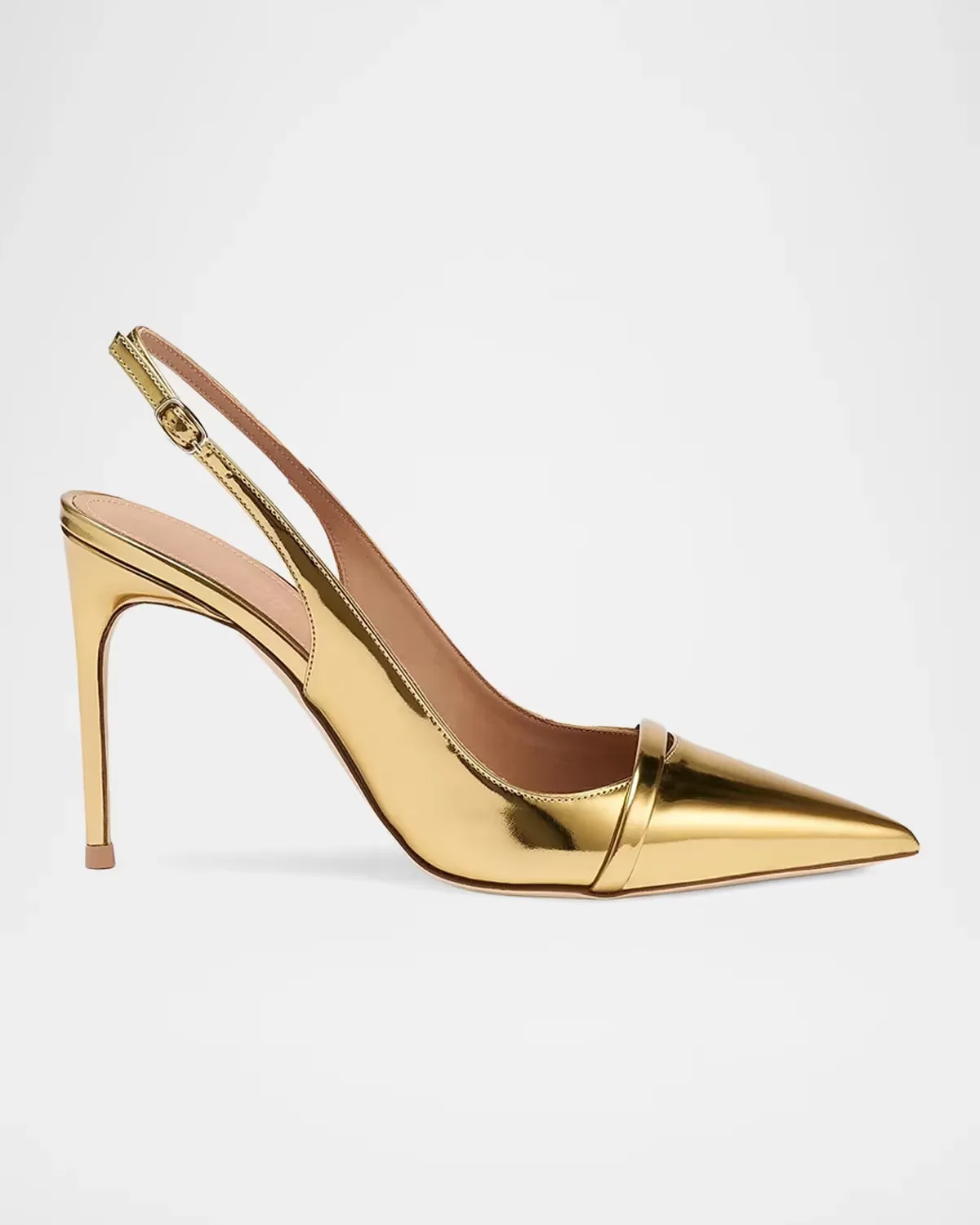 Schiffer 90MM Patent Leather Slingback Pumps by Malone Souliers
