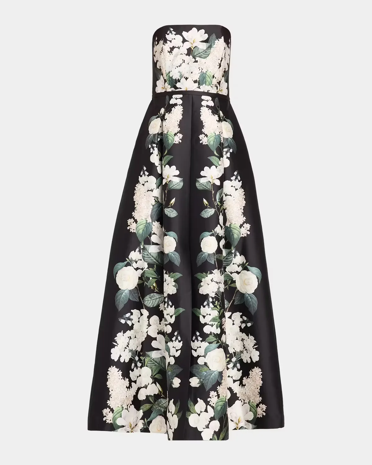 Gillian Strapless Floral Stretch Mikado Gown by SACHIN BABI