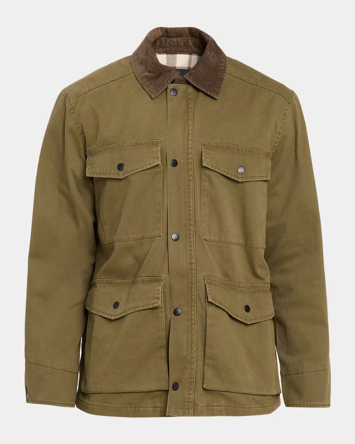 Huntly Highland Canvas Corduroy-Collar Field Jacket by Rails