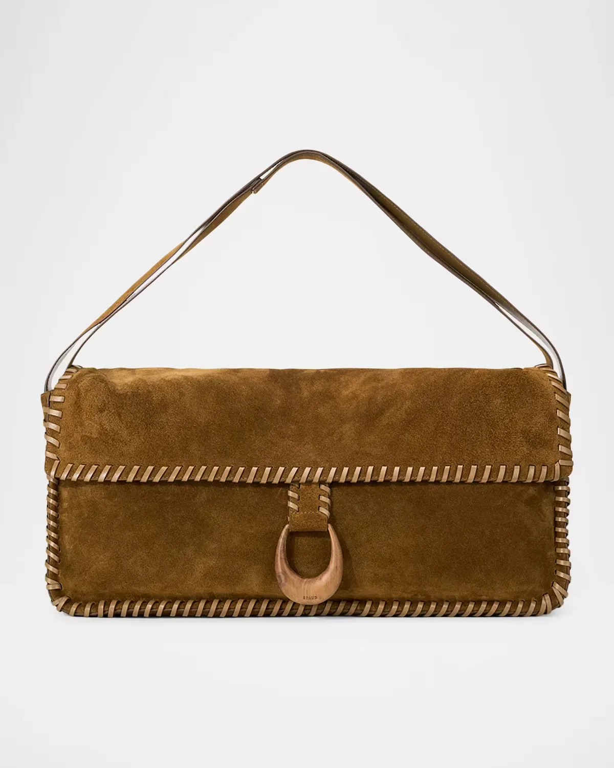 Harlow Suede Messenger Bag by STAUD