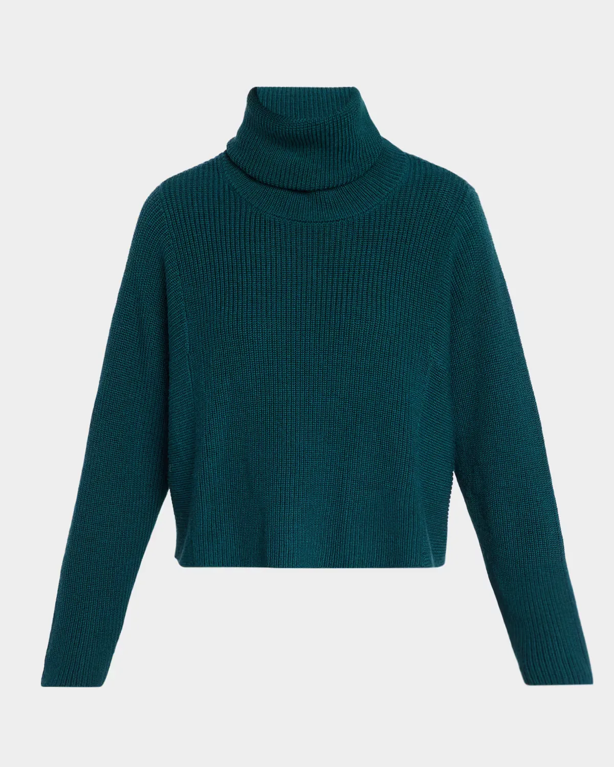 Ribbed Wool Turtleneck Sweater by Eileen Fisher