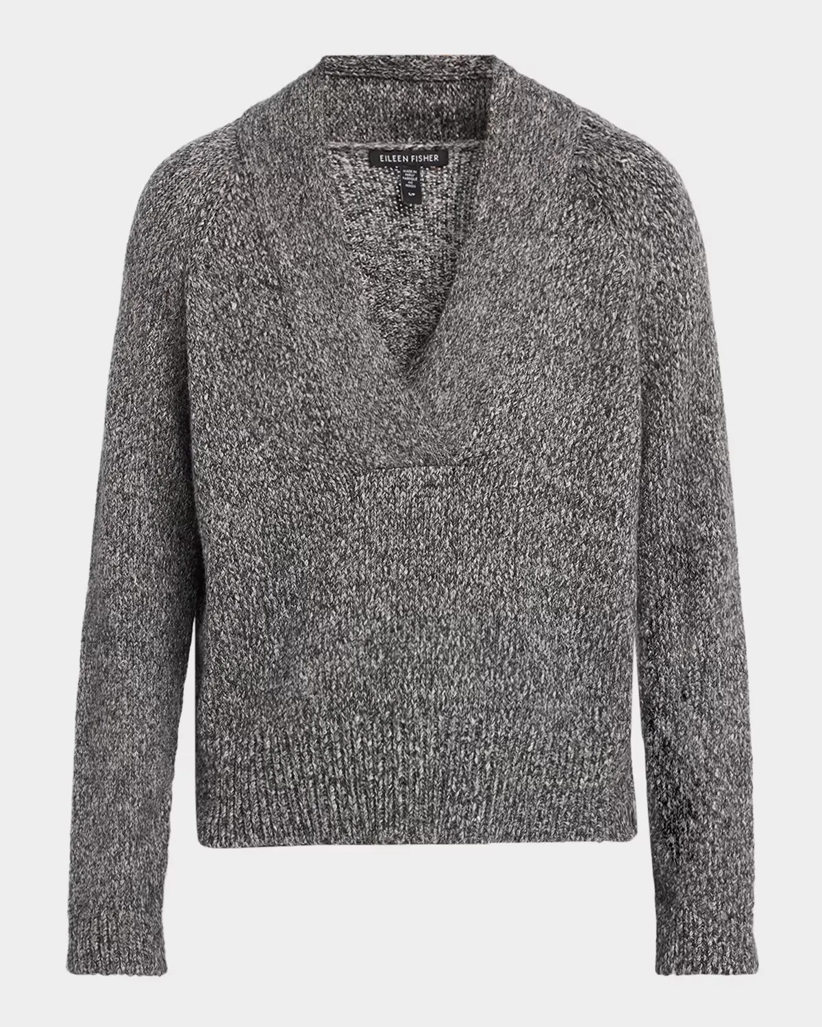 Alpaca Wool-Organic Cotton Sweater by Eileen Fisher
