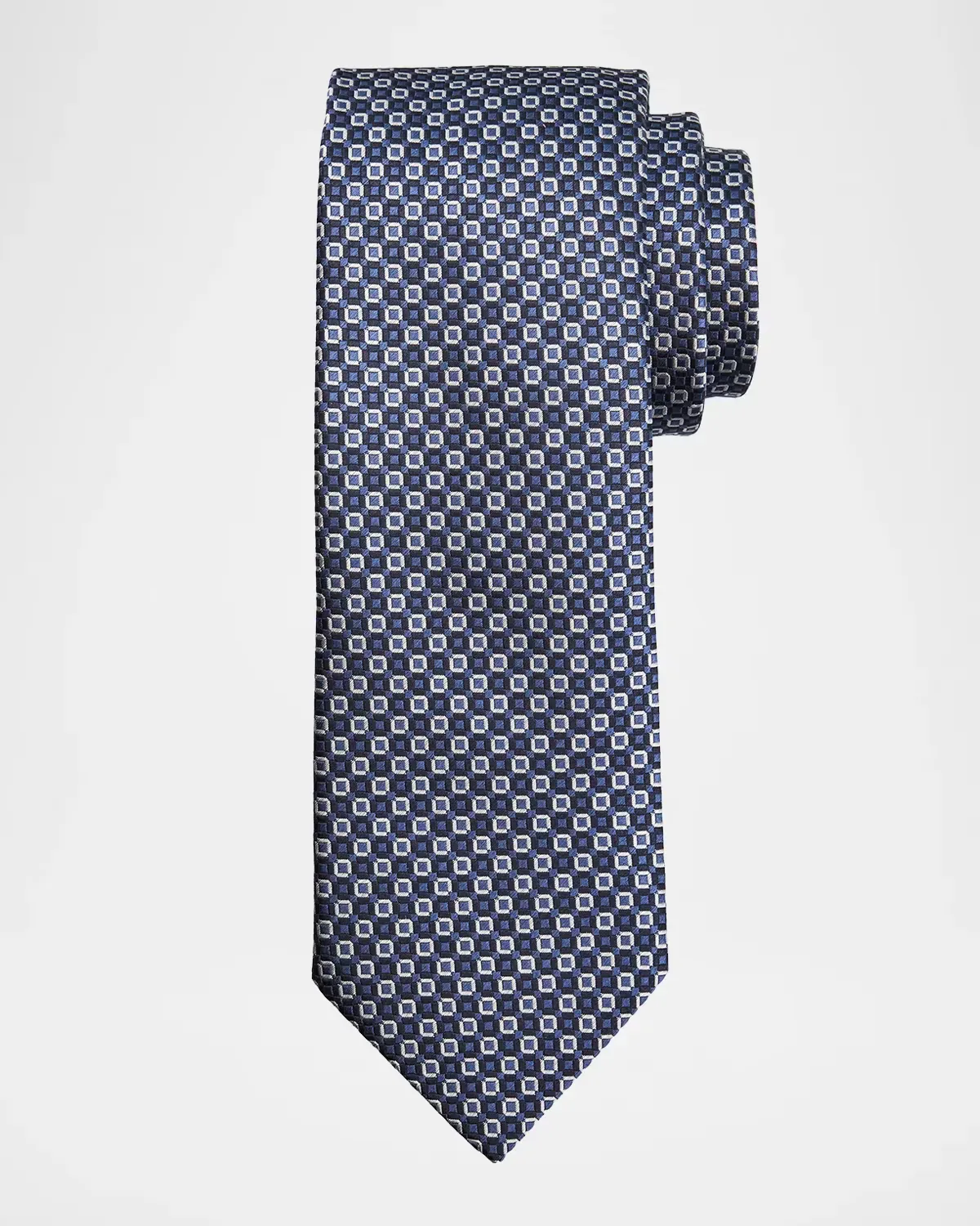 Geometric Silk Jacquard Tie by ZEGNA