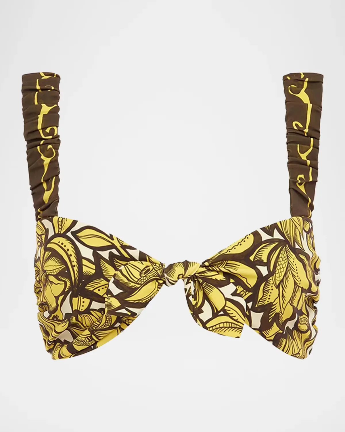 Mona Floral Tie Bikini Top by ALMAIS