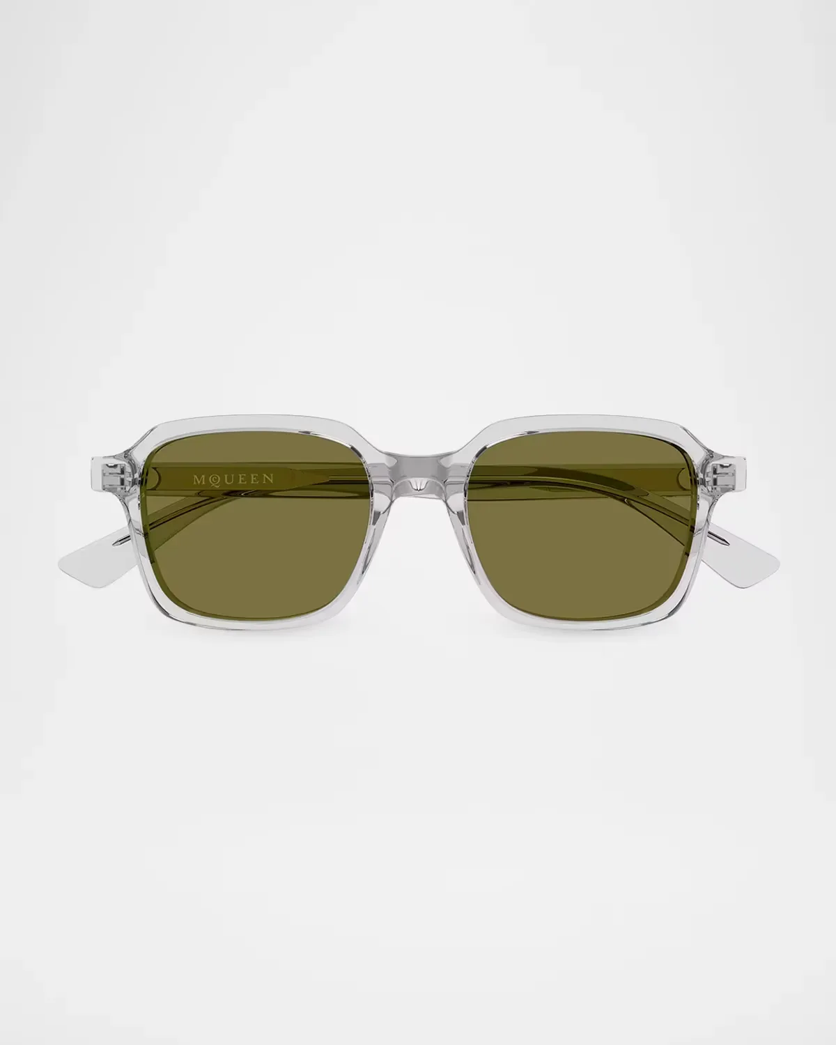 AM0571S Signature Essential Recycled Acetate Square Sunglasses by McQueen