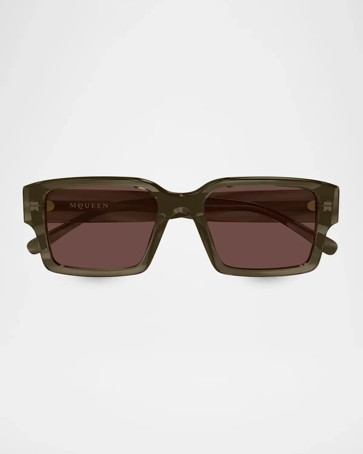 AM0579S Recycled Acetate Square Sunglasses by McQueen