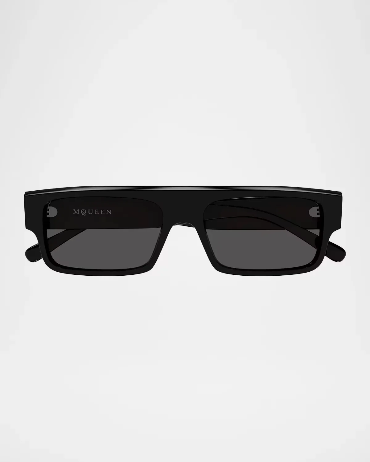 AM0580S Flat Acetate Recycled Acetate Rectangular Sunglasses by McQueen