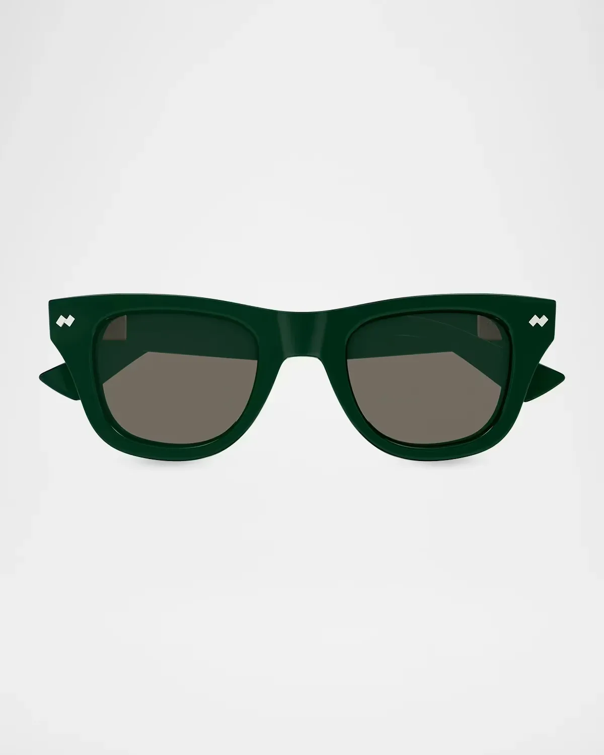 BV1486S Bold Ribbon Stud Recycled Acetate Square Sunglasses by Bottega Veneta