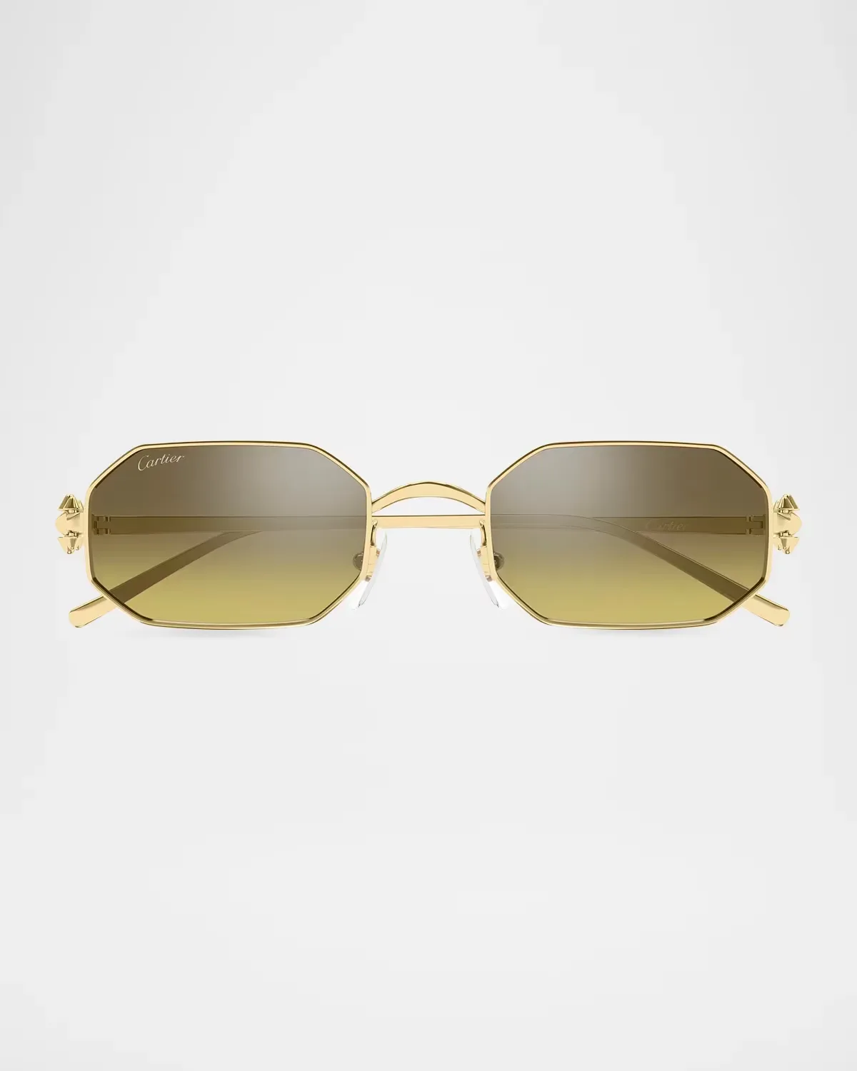 CT0682S Clash De Cartier Rectangular Metal Sunglasses