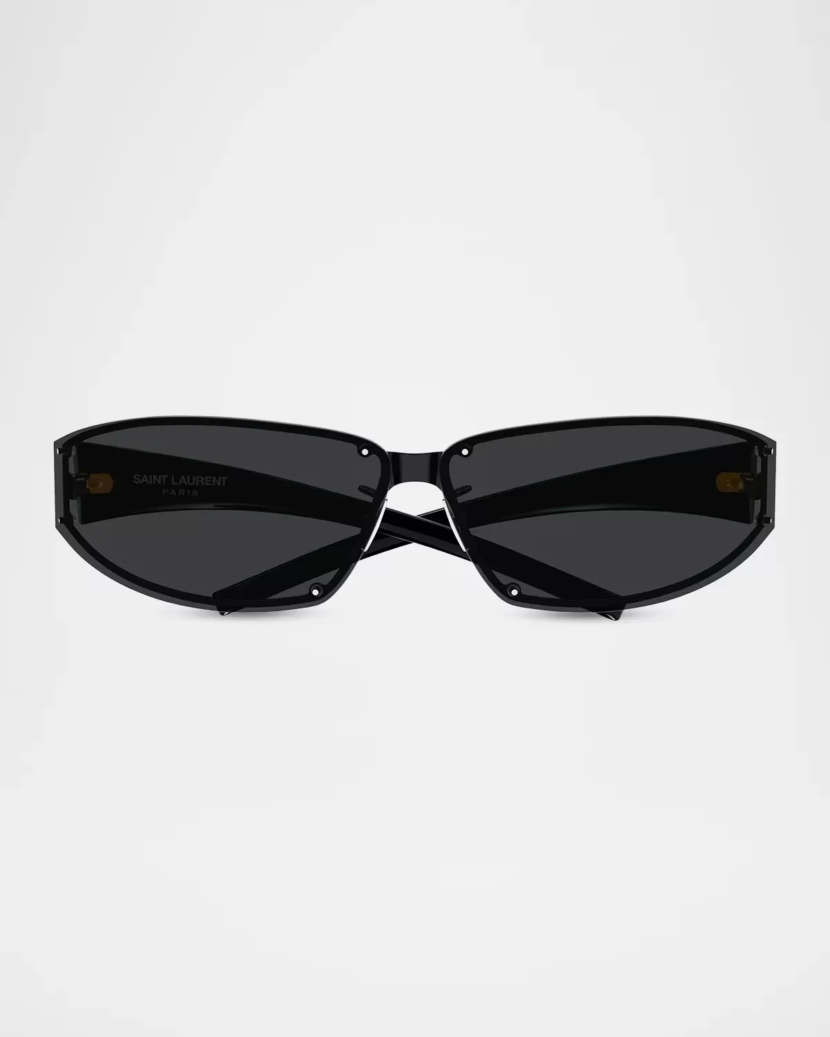SL 963 Fashion Show Directional Metal Rectangular Sunglasses by Saint Laurent