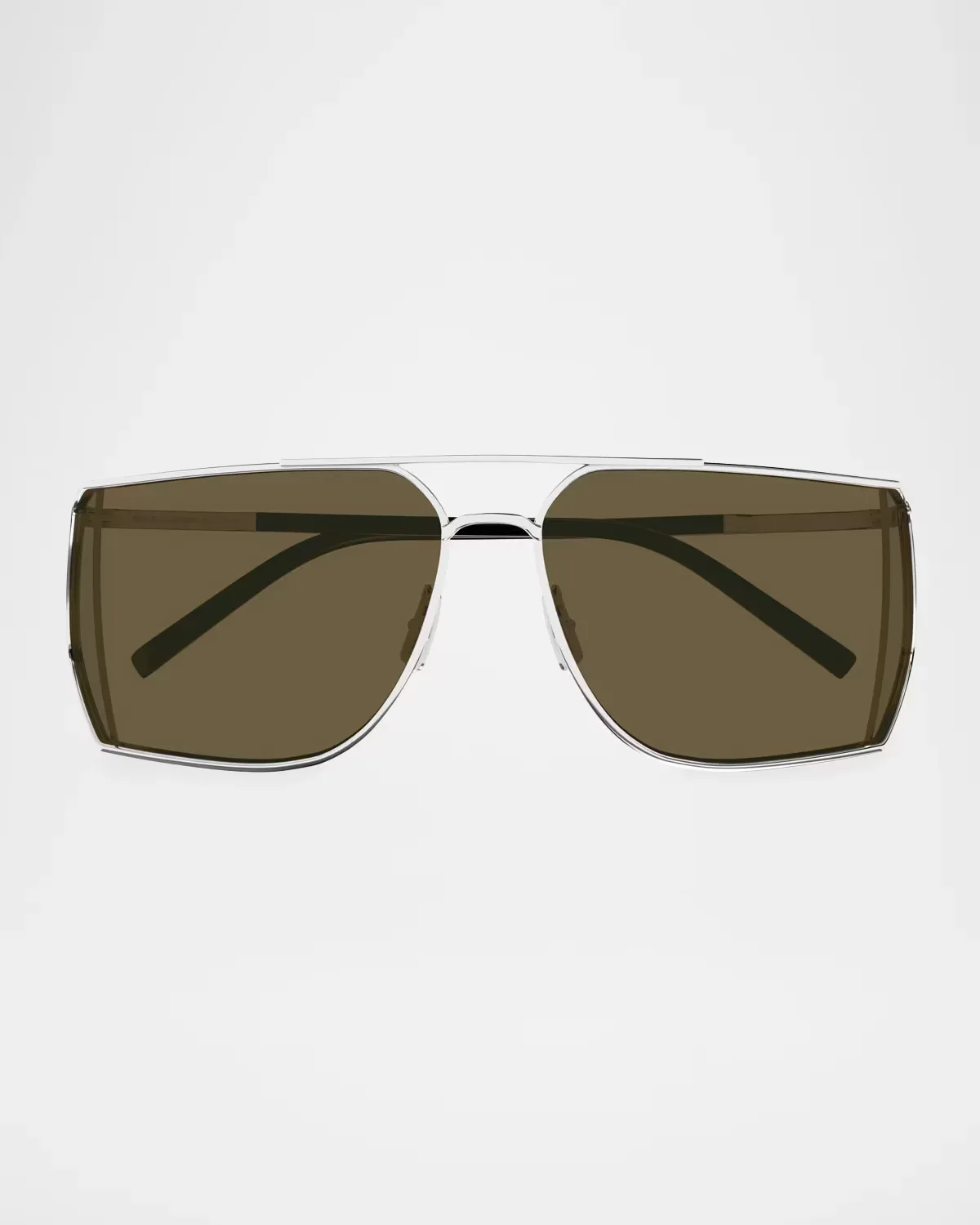 SL 750 Fashion Show Square Metal Sunglasses by Saint Laurent