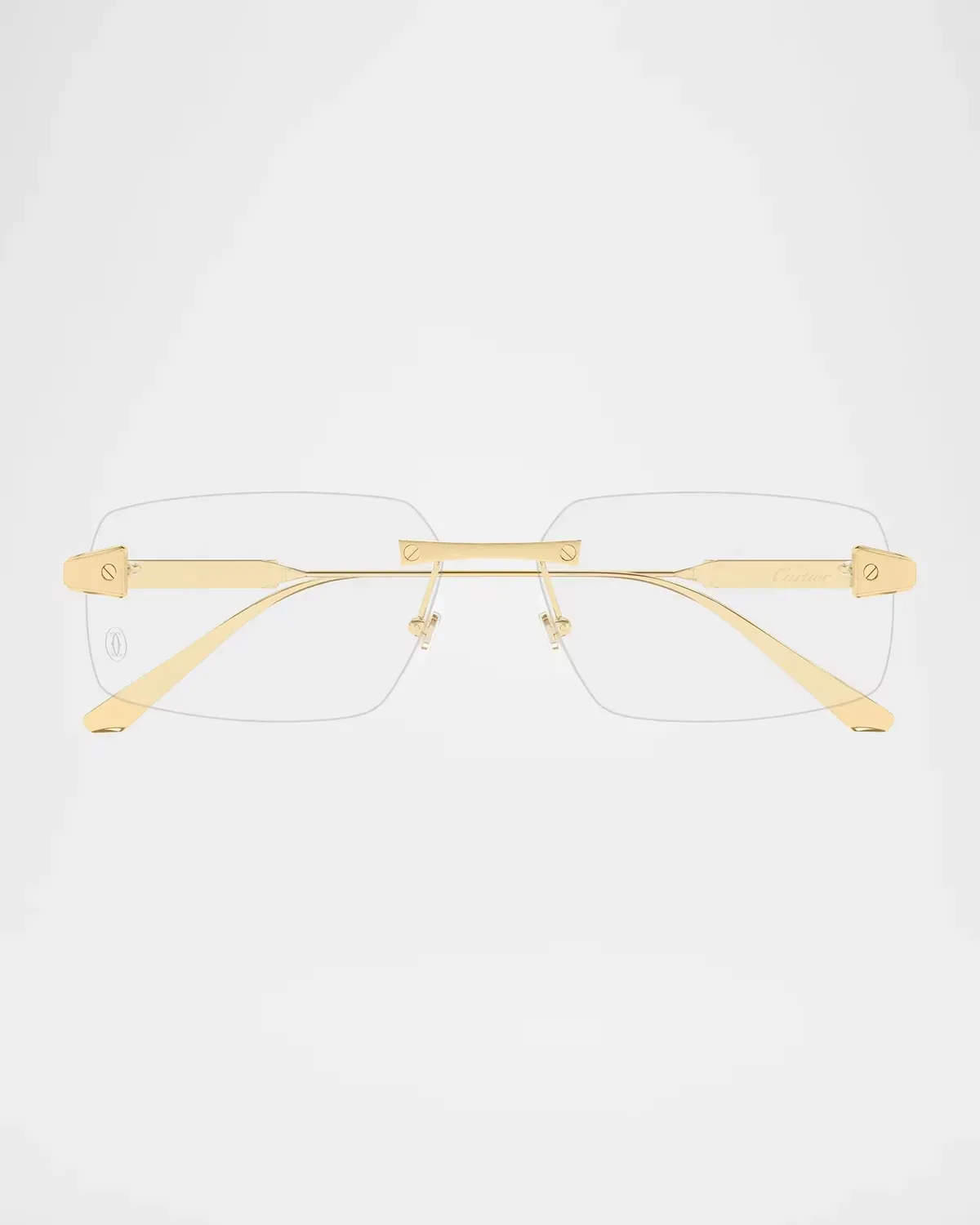 CT0655O Santos Classic Titanium Rectangular Optical Glasses by Cartier's