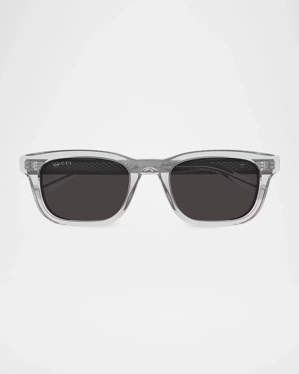 Lettering Wirecore Rectangle Sunglasses