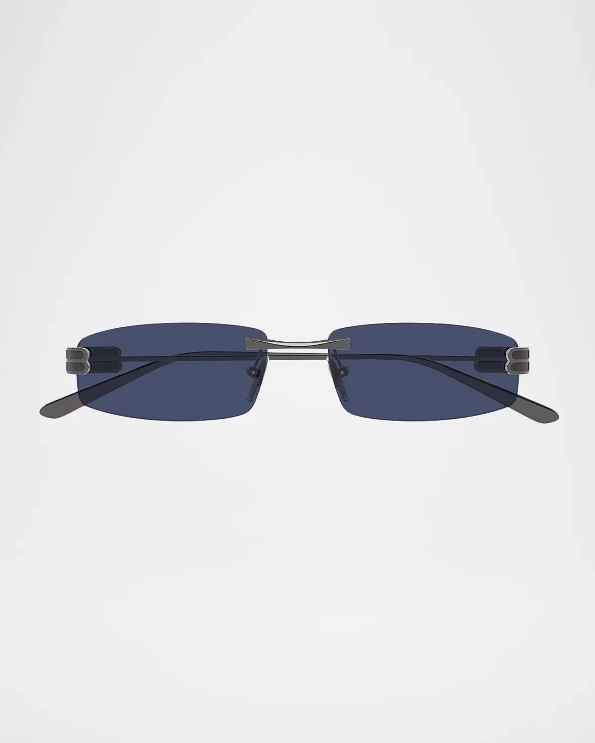 BB0488S Gossip Rimless Metal Rectangular Sunglasses by Gucci