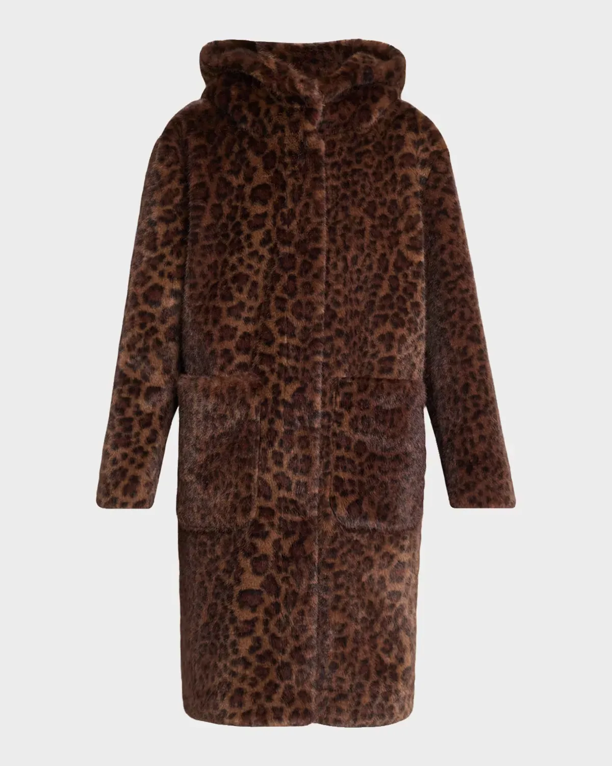 Hattie Leopard-Print Faux Fur Coat by Kobi Halperin
