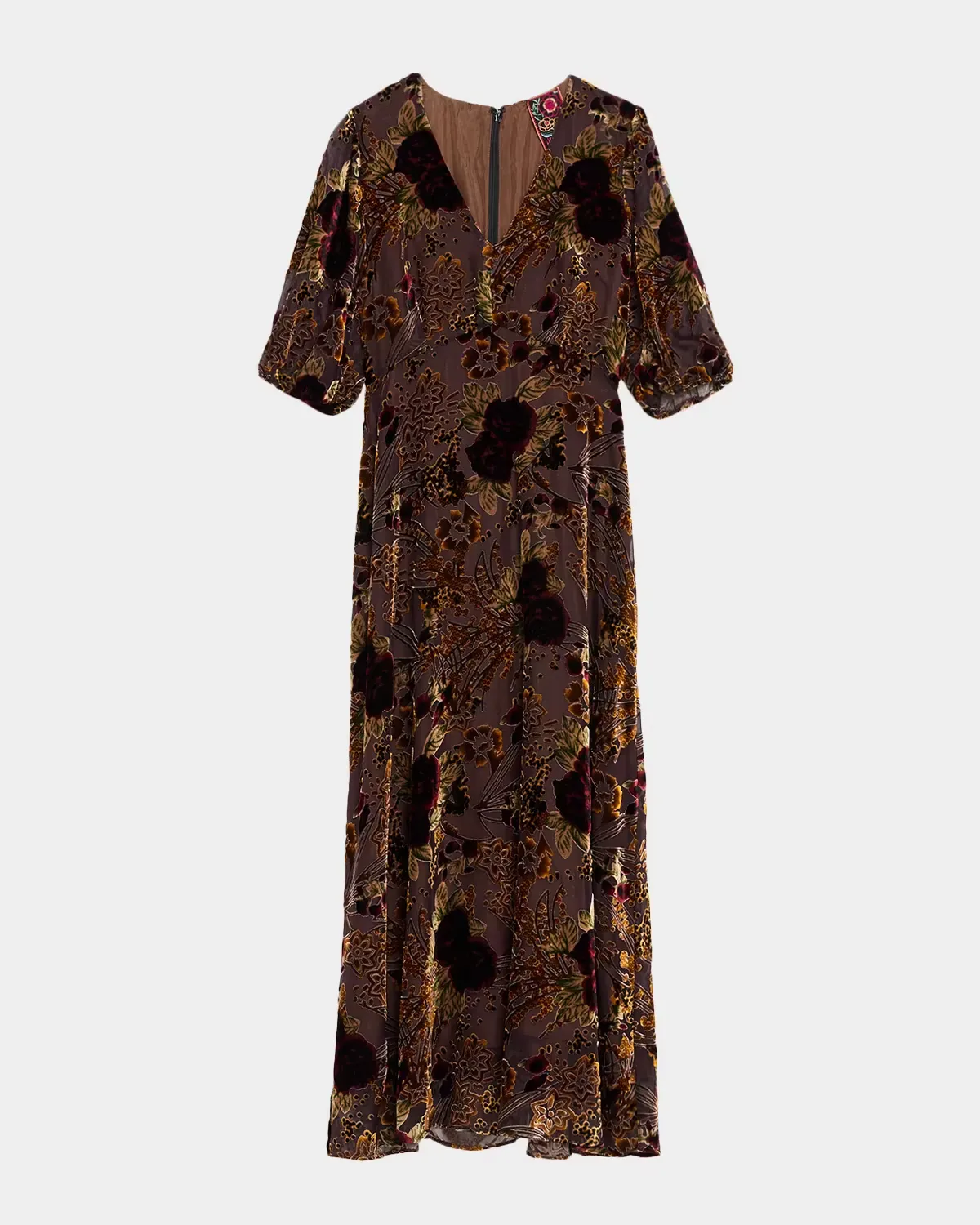 Cinco Floral Burnout Empire Maxi Dress by Johnny Was