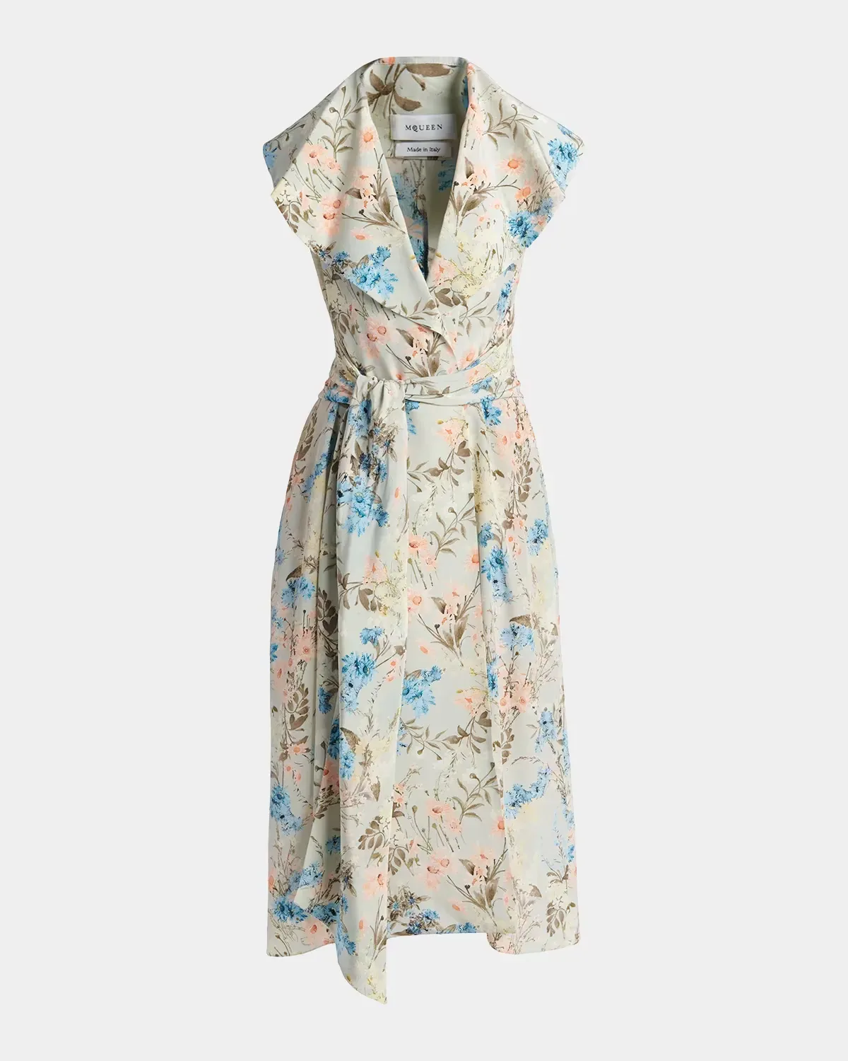 Floral Silk Midi Dress by McQueen
