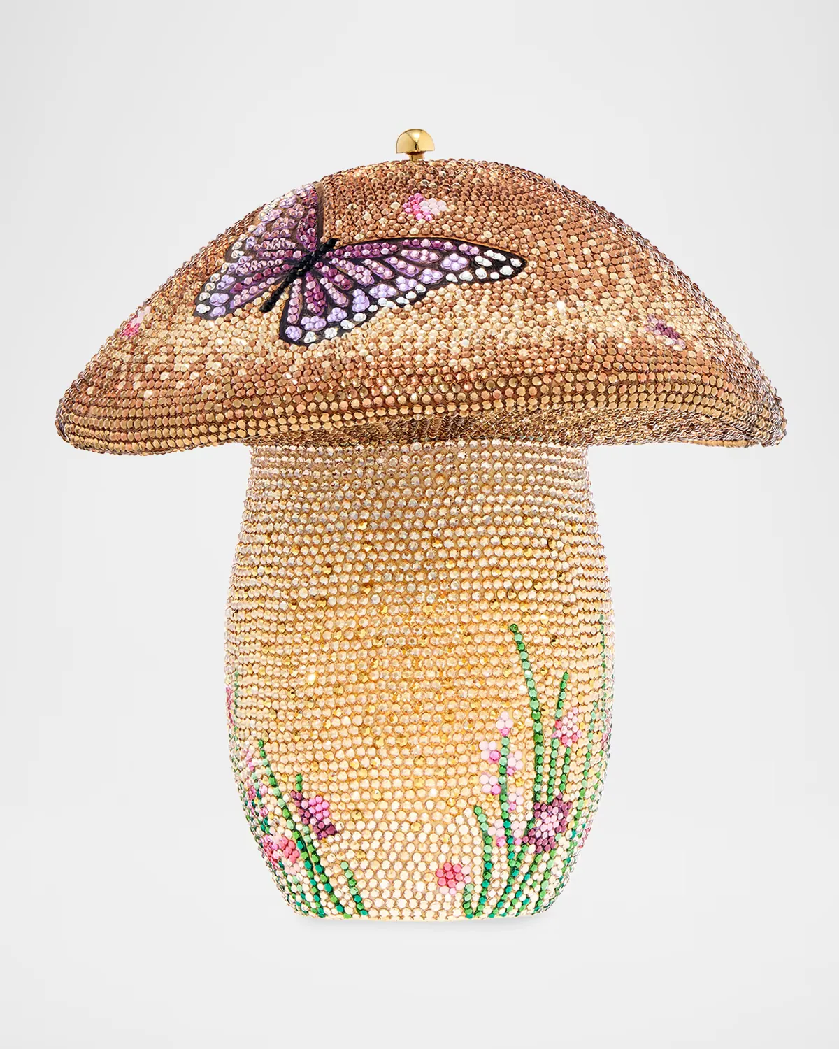 Mushroom Bella Crystal Clutch Bag