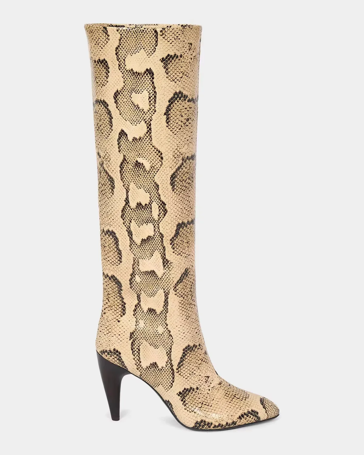 Jany 90MM Snakeskin-Embossed Leather Boots by Étoile Isabel Marant