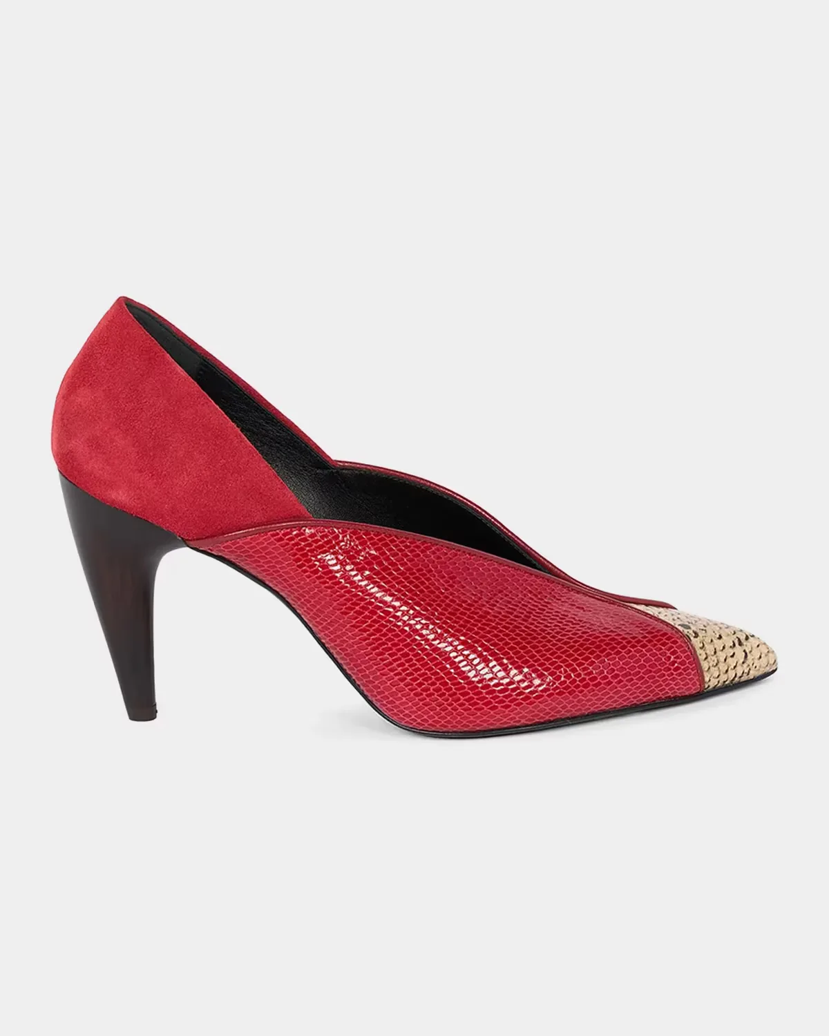 Luza 90MM Leather-Velvet Pumps by Étoile Isabel Marant