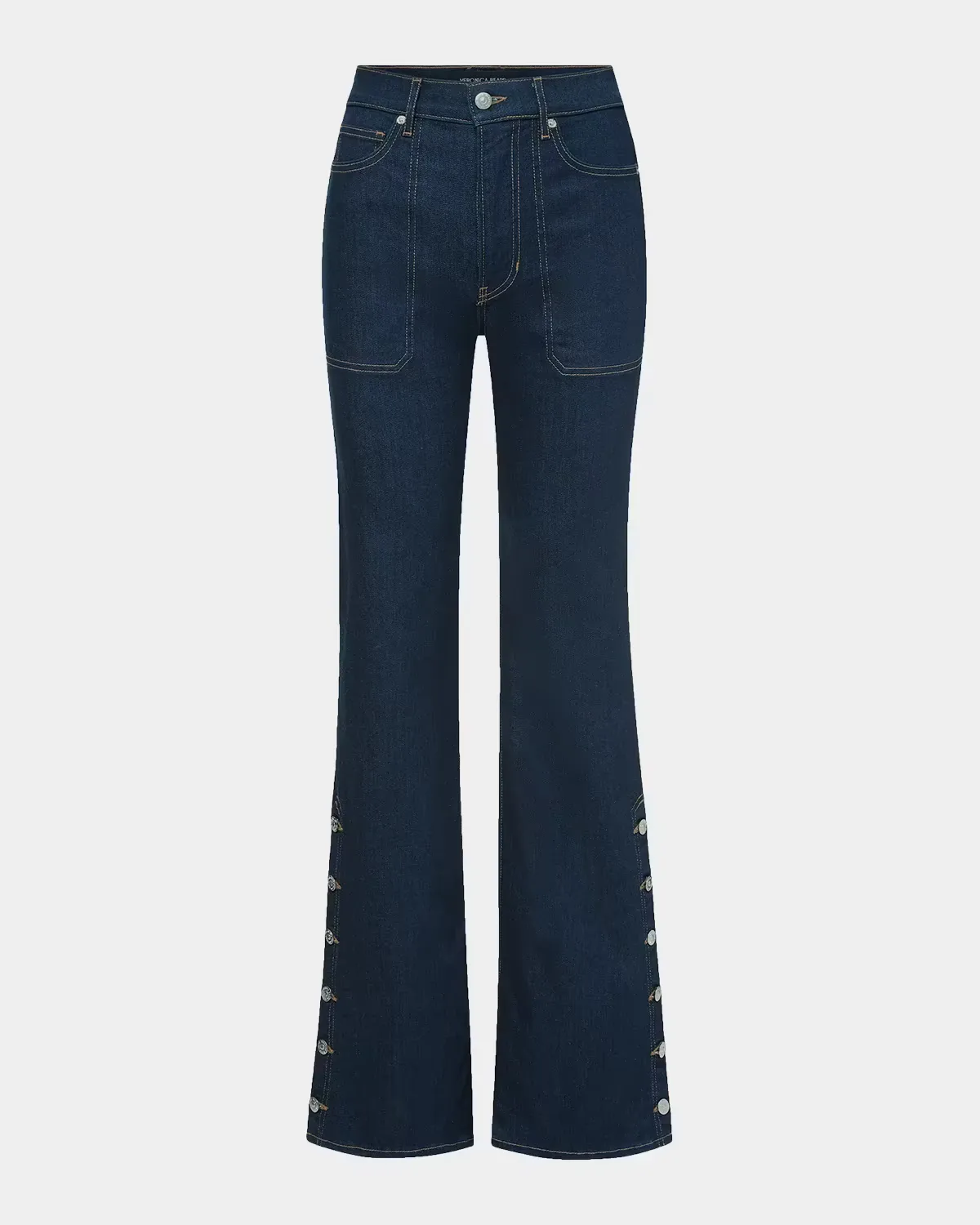 Crosbie High-Rise Wide-Leg Jeans by Veronica Beard
