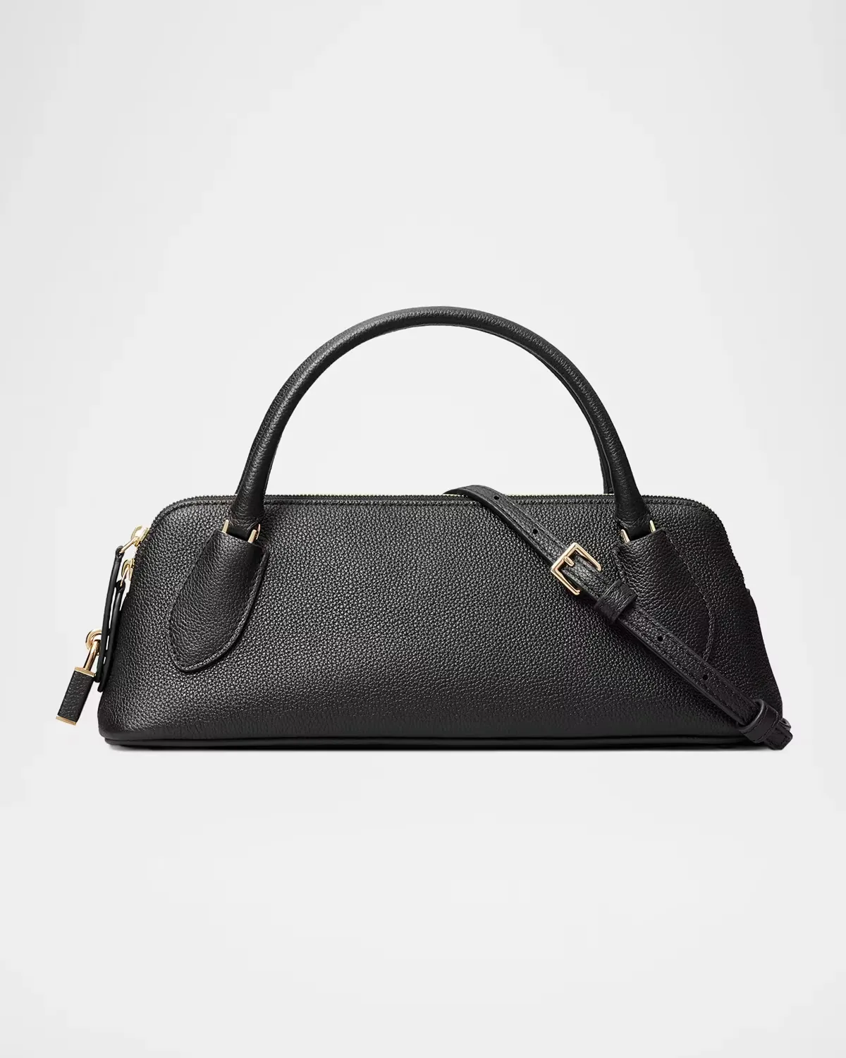 Lock Leather Top Handle Bag by Tory Burch