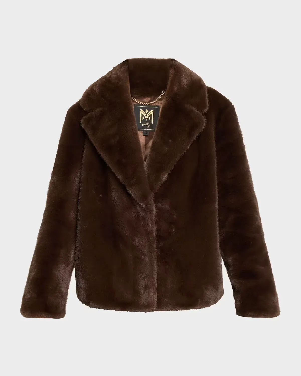Harlow Faux Mink Coat by Milly