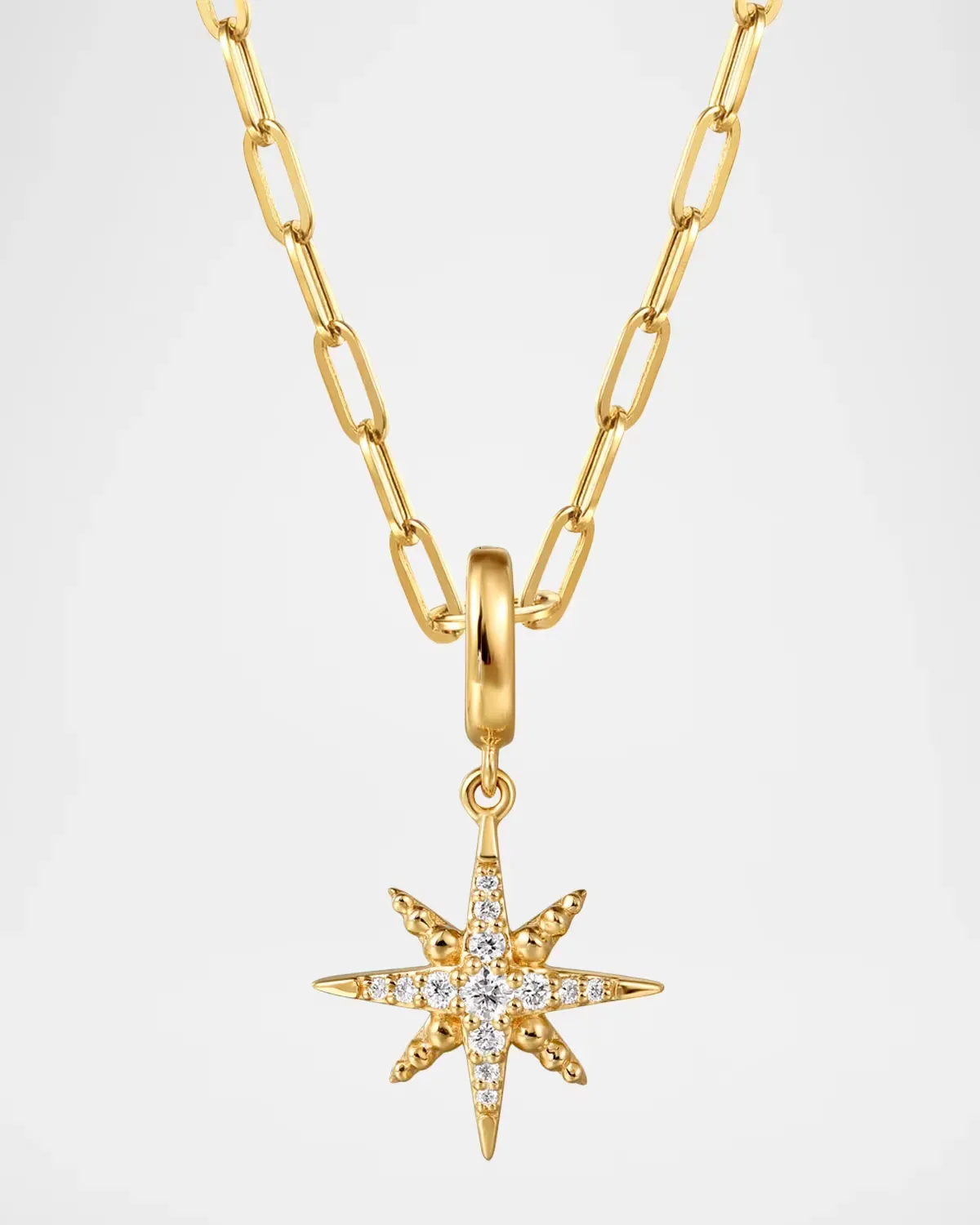 14K Yellow Gold Bujukan Diamond Star Charm