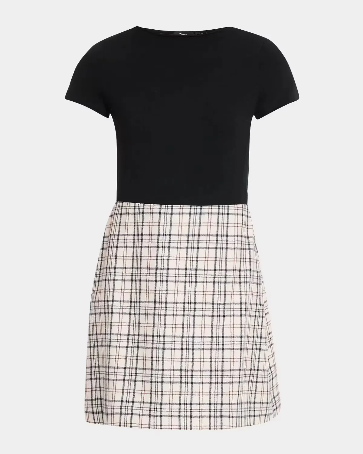 Virgin Wool A-Line Mini Dress by Theory