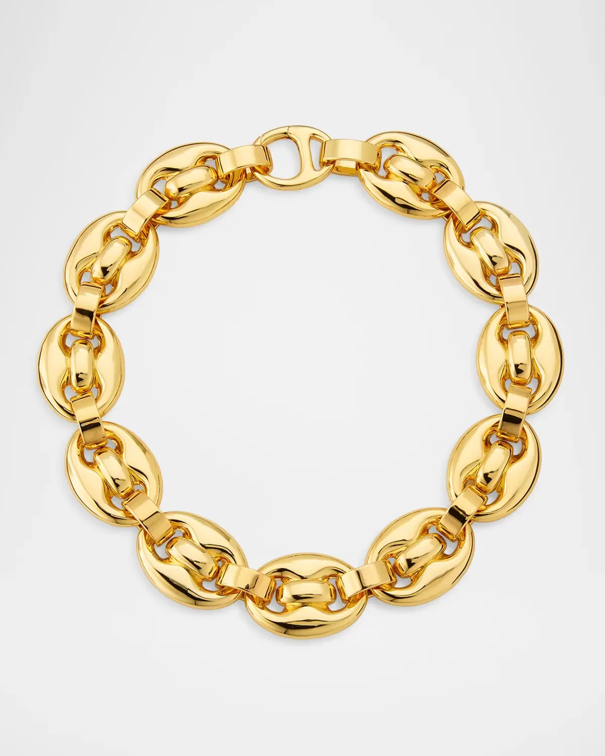 18K Gold-Plated Link Chain Necklace, 17.5