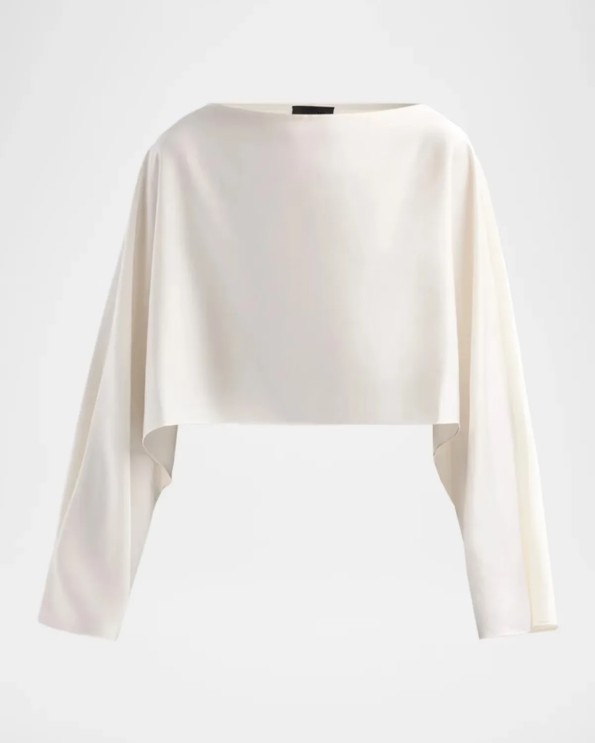 Satin Boatneck Caftan Top by LAPOINTE