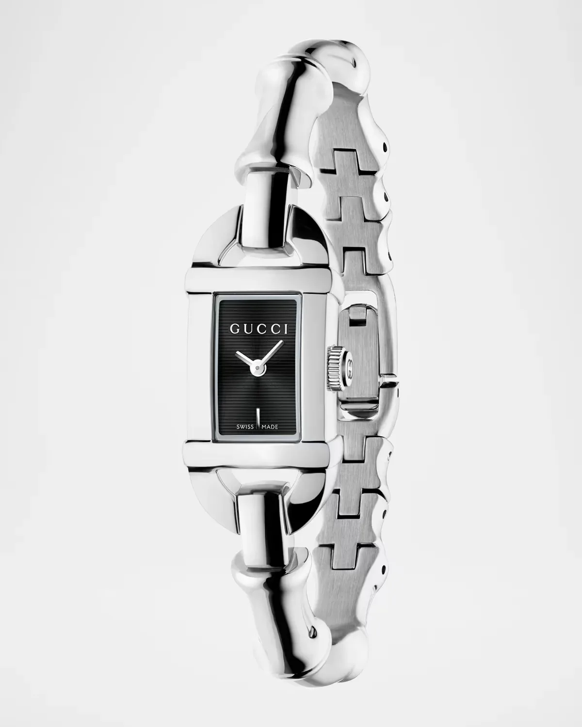 Bamboo Black Dial Watch, 22x17mm by Gucci