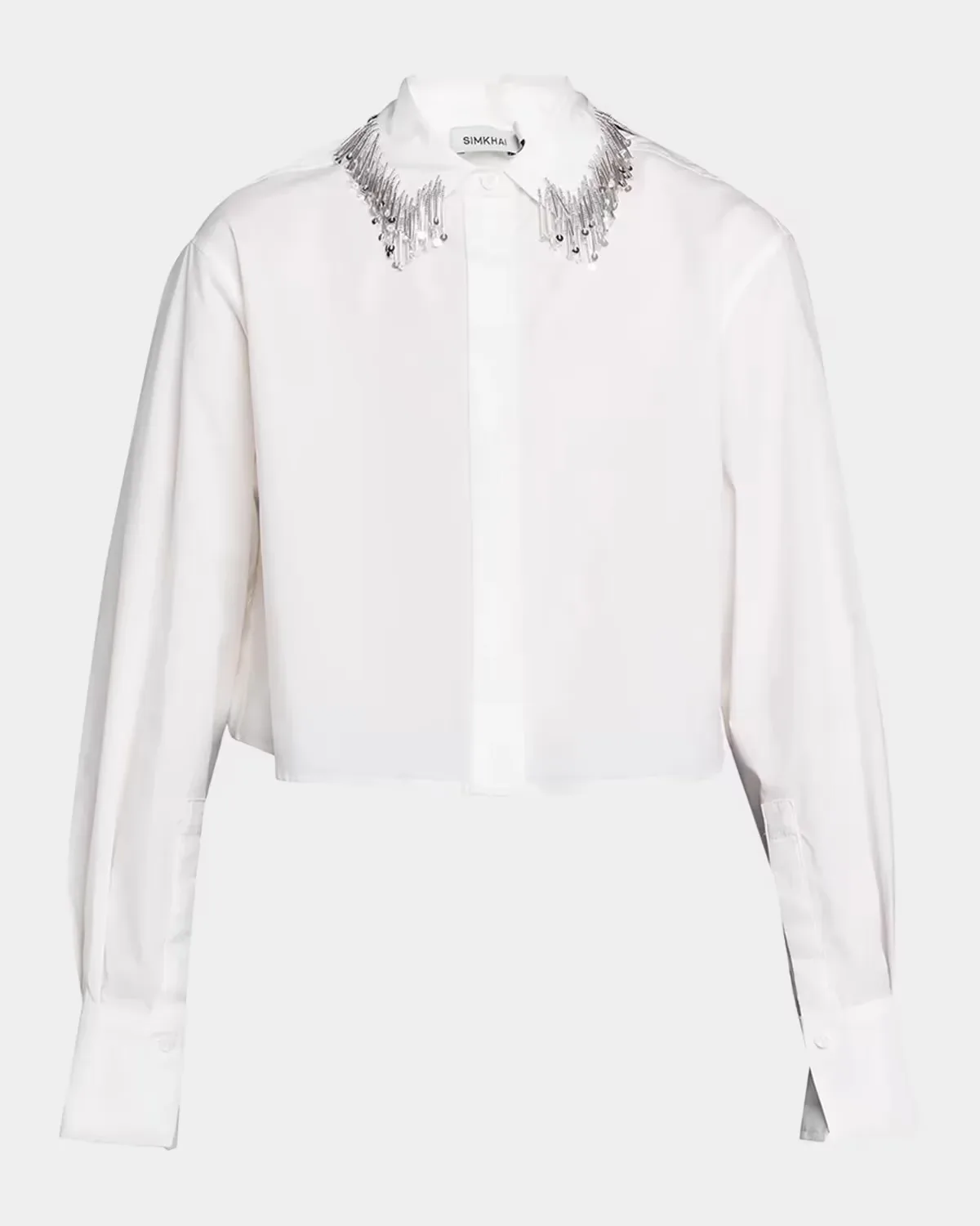 Renata Embellished Button-Front Shirt by SIMKHAI
